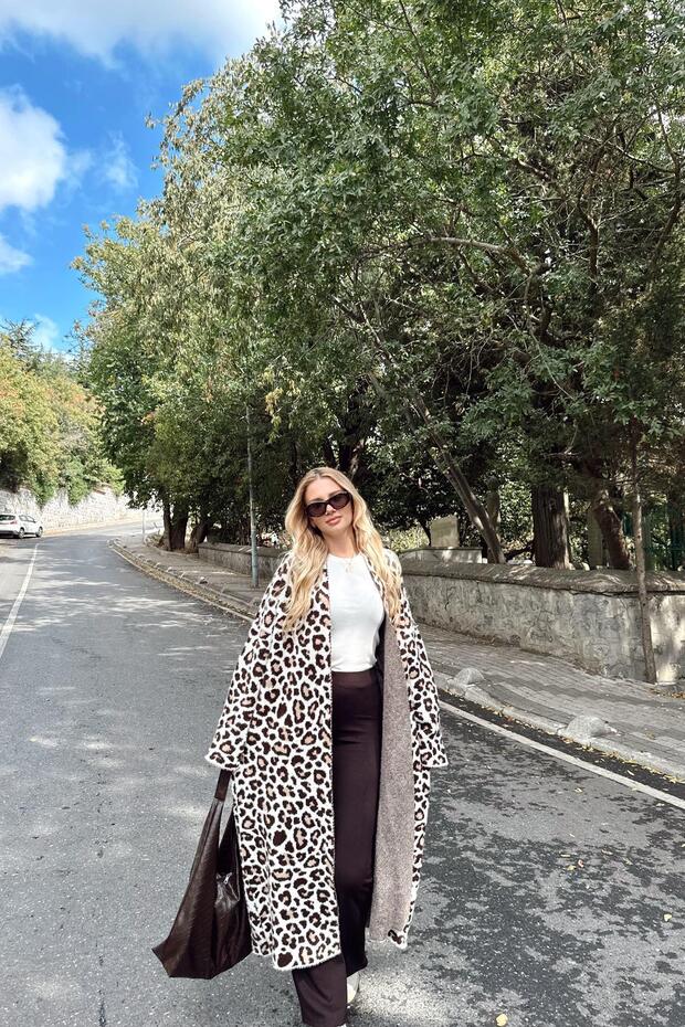 سترة طويلة بنمط ليوبارد - 7