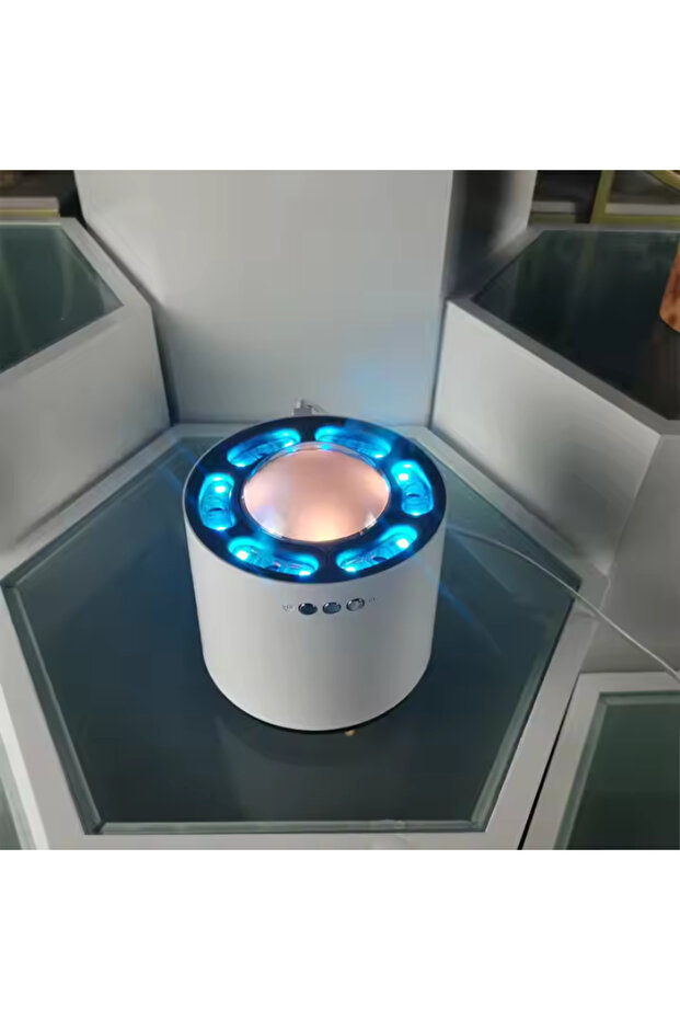 AUTO FAMILY Flame Cool Mist Humidifier – Ultrasonic Essential Oil Diffuser with Color-Changing LED