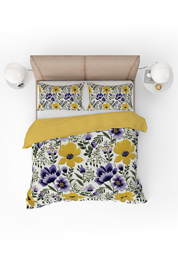 Spring Flowers Double Duvet Cover Set