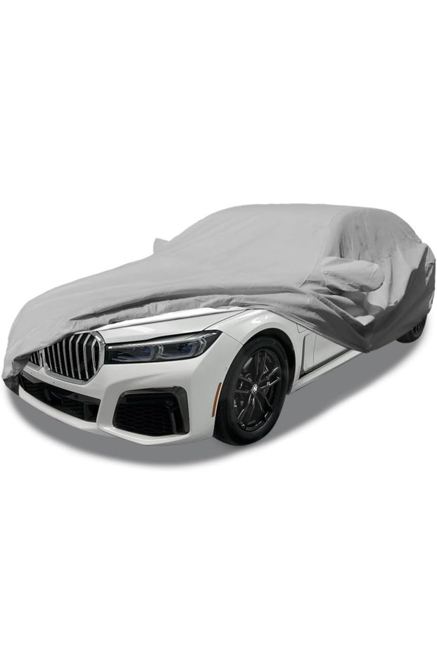 AUTO FAMILY Durable All-Season Car Cover 250 GSM – (LC/L / 470X196X119CM)