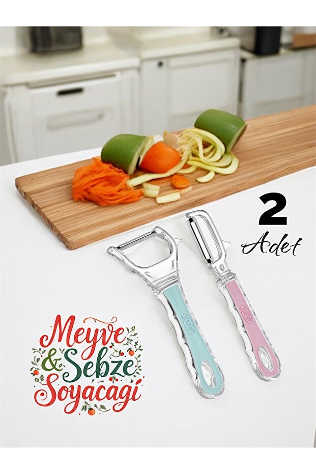 Fruit and Vegetable Peeler Fruit Peeler Vegetable Peeler Set of 2 Side and Flat Model Peeler