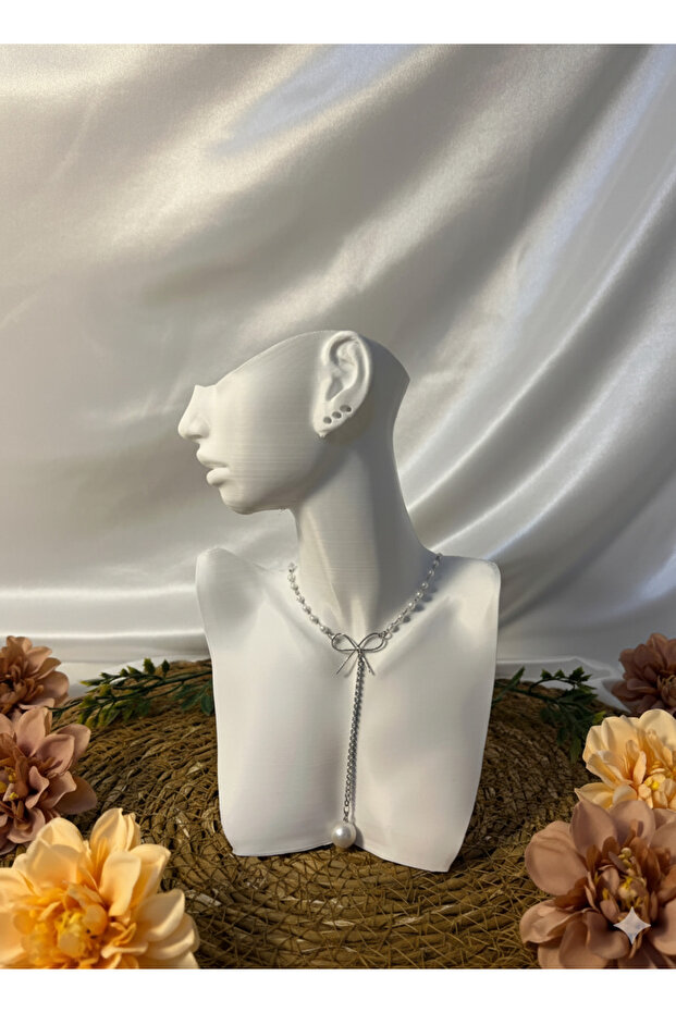 Çelik İnci Detaylı Kolye - 3