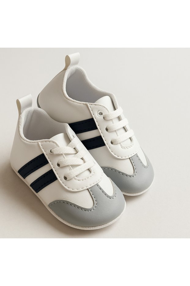 Baby Anatomical and Anti-Slip Sole Stylish Sports Flexible First Step Shoes Size 20-21