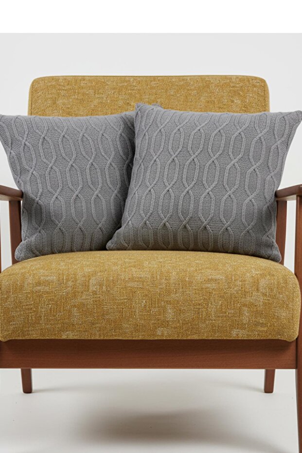 Triko Kırlent Kılıfı 2'li - 2