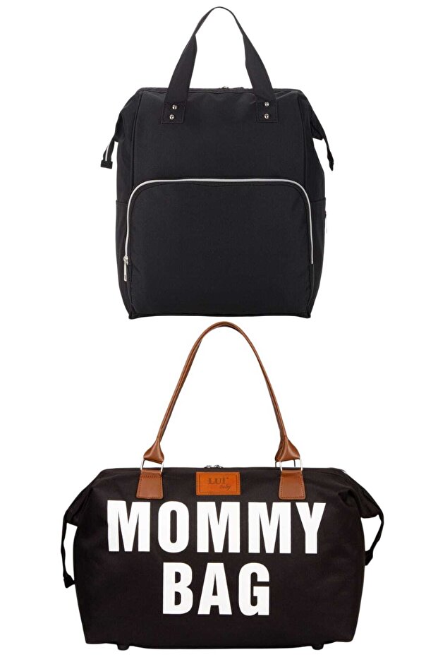 Mother Baby Care Backpack and Mommy Bag Shoulder Bag 2-Piece Set