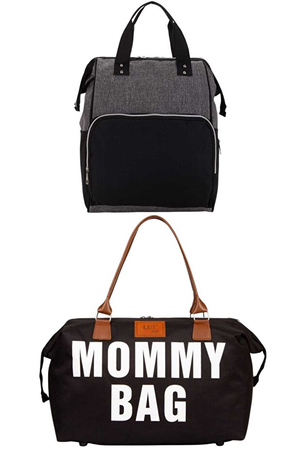 Mother Baby Care Backpack and Mommy Bag Shoulder Bag 2-Piece Set