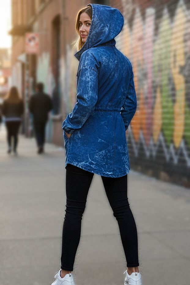 Kot Ceket Şapkalı - 3