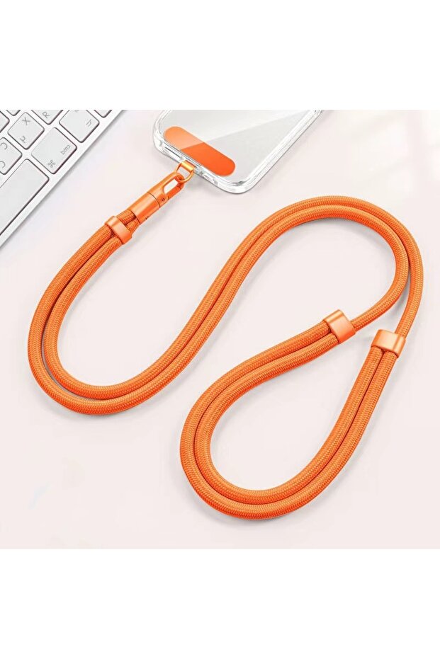 أحزمة معصم الهاتف Orange-B القابلة للدوران 360 درجة مع حبل قصير قابل للتعديل للهاتف مع علامة تبويب
