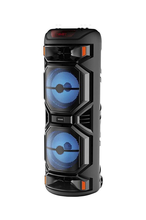 D27 Siyah RGB Işıklı Mikrofonlu Kumandalı USB/TF/FM/MIC/BT Bluetooth Hoparlör - 4