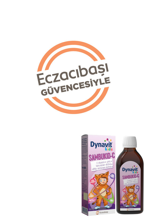 Kids Sambukid-C Şurup 150 mL - Bağışıklık - Çocuklar için Kara Mürver, C Vitamini, Afrika Sardunyası - 8