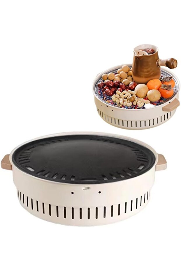 AUTO FAMILY Portable Folding Charcoal Grill – Compact BBQ Barbecue for Outdoor Camping