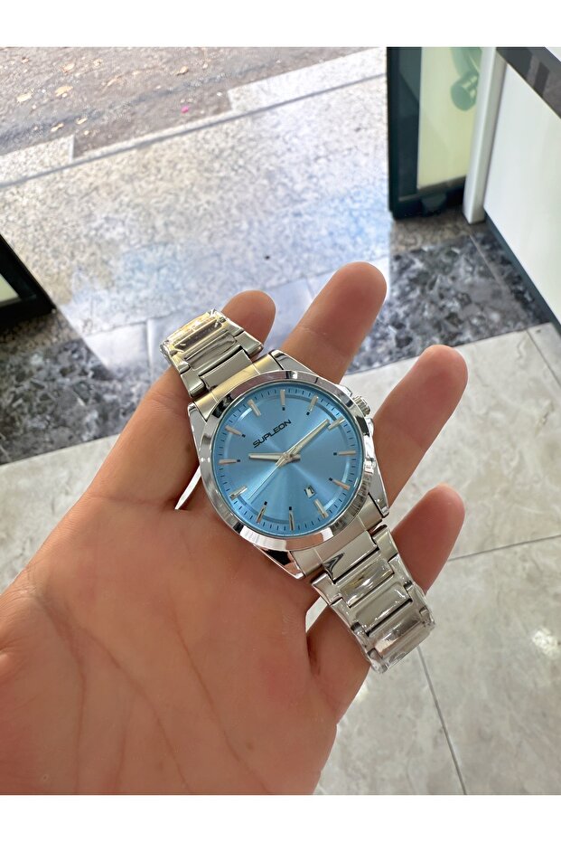 Supleon Çelik Kordon Takvimli Erkek Kol Saati - 2