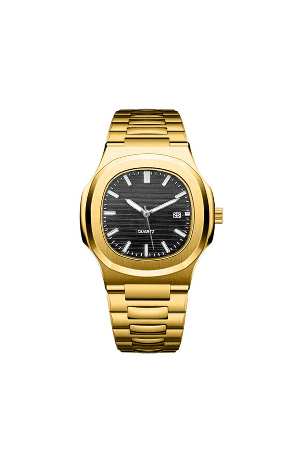 Gold Siyah Patek Model Eşref tek Saati - 3