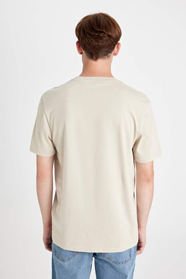 %100 Pamuk New Regular Fit Bisiklet Yaka Basic Düz Kısa Kollu Tişört V7699AZ24SP - 6