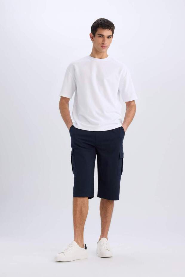 Regular Fit Basic Kapri Şort T4693AZ22SM - 4