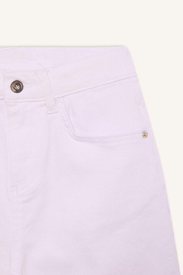 Erkek Çocuk Straight Fit Düz Paça Basic Düz Jean Pantolon B5616A825SM - 8