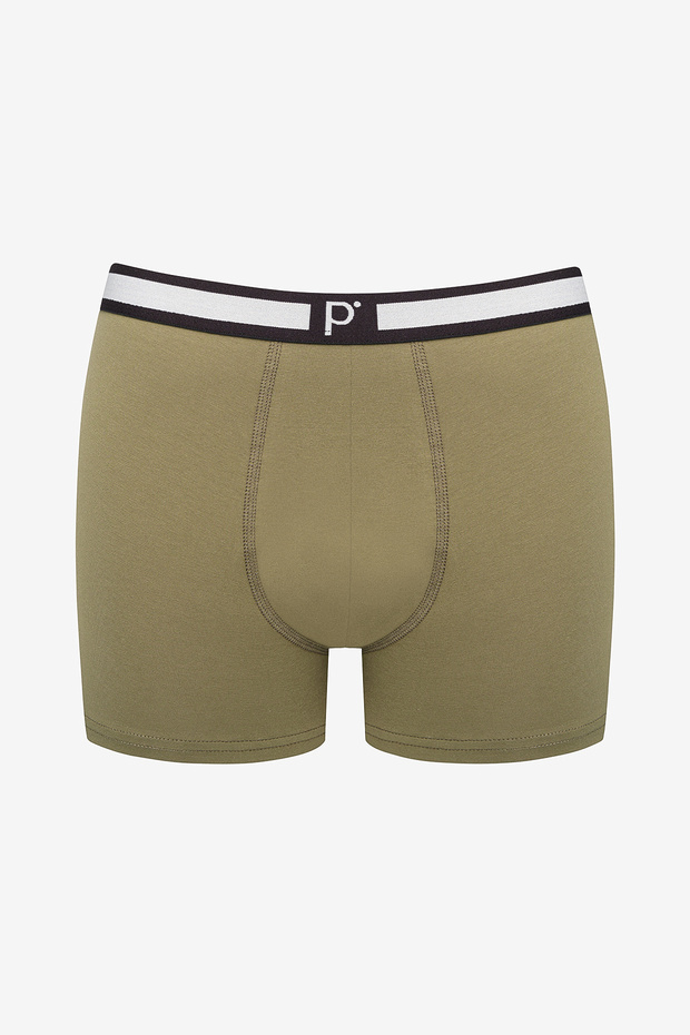 Basic Detailed 3lü Çok Renkli Boxer - 4