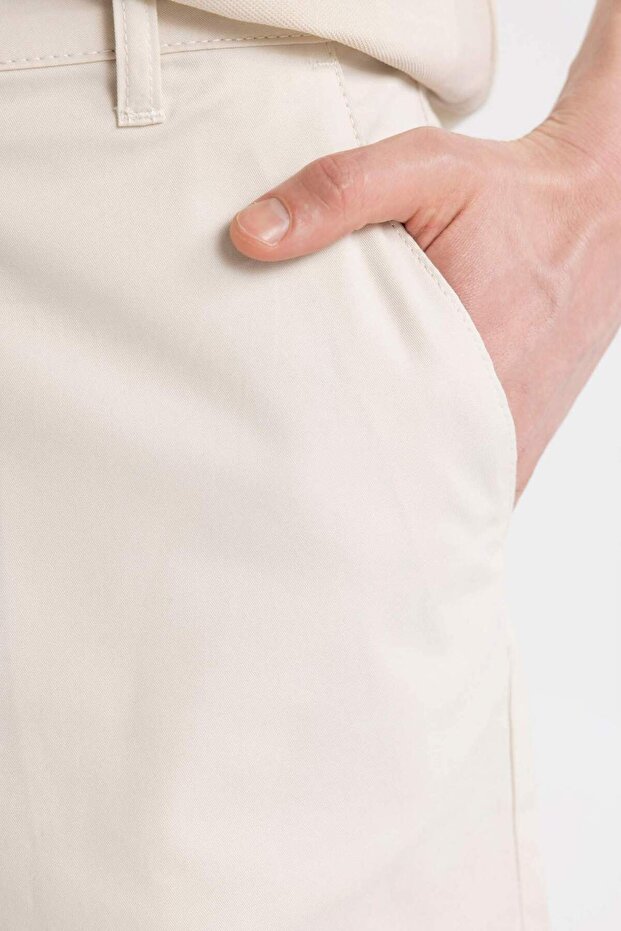 Regular Fit Gabardin Bermuda Şort C7684AX24SM - 6