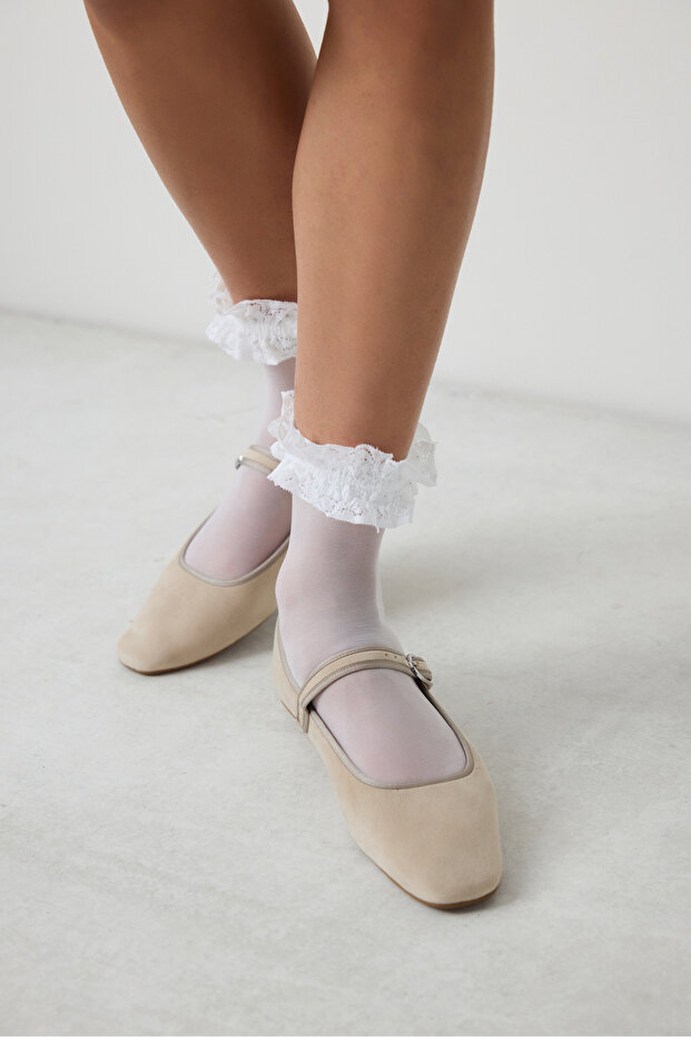 Șosete Grace White Socket - 1