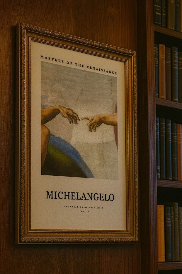 Michelangelo - Rönesans Sanatı Özel Baskı Tablo - 1