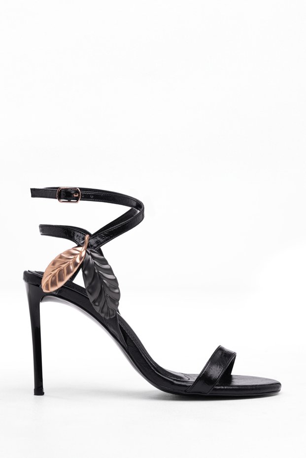 Elegant Thin Heels Ankle-Tied Pointed Toe Stylish Detailed Evening Dress Stiletto Sandals Trent Shoes