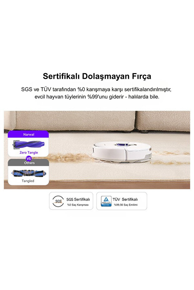 Freo X Plus Akıllı Robot Süpürge Beyaz,7.800PA Emiş Gücü - 4