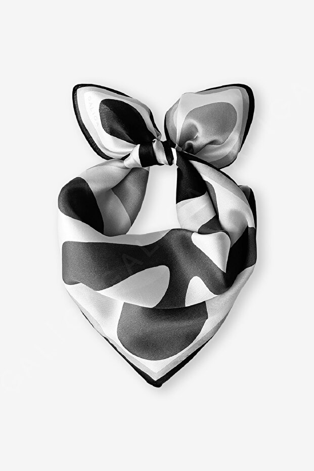 Leaf 3 %100 Ipek Fular 55x55cm - 3