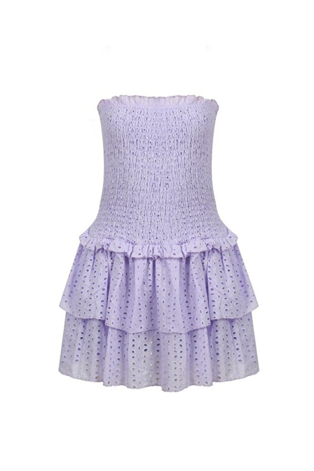 Lucca Şortlu Elbise Mor - 1