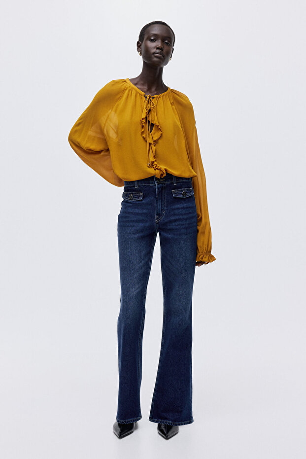 Flared High Jeans - 1