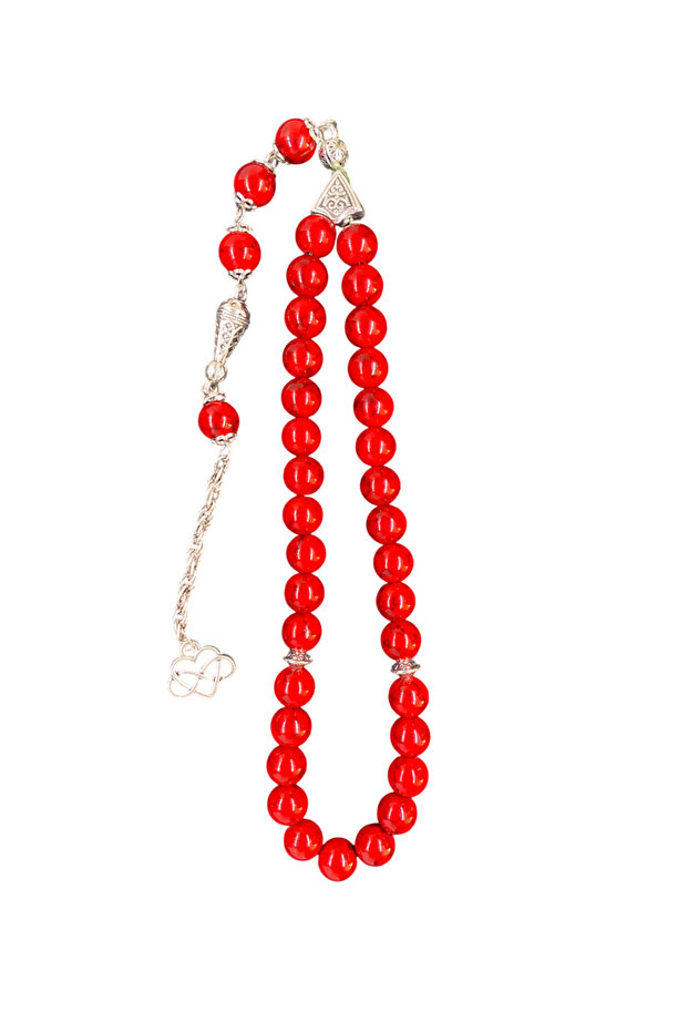 Red Turquoise Prayer Beads