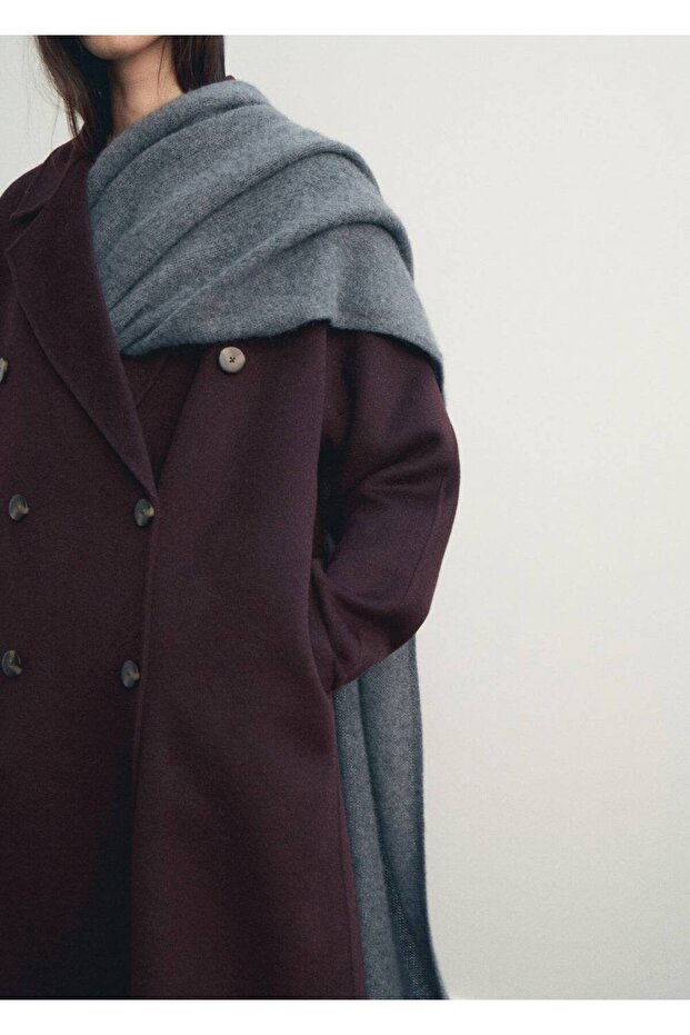El yapımı oversize yün palto - 5