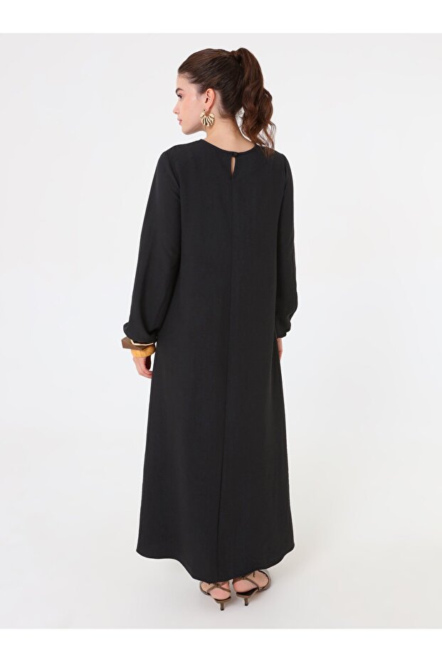 Φόρεμα Hijab Soft Touch - Μαύρο - Refka - 6