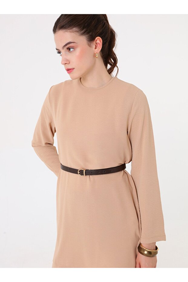 Aerobin Basic Tunik&Pantolon İkili Takım - Bej - - 3