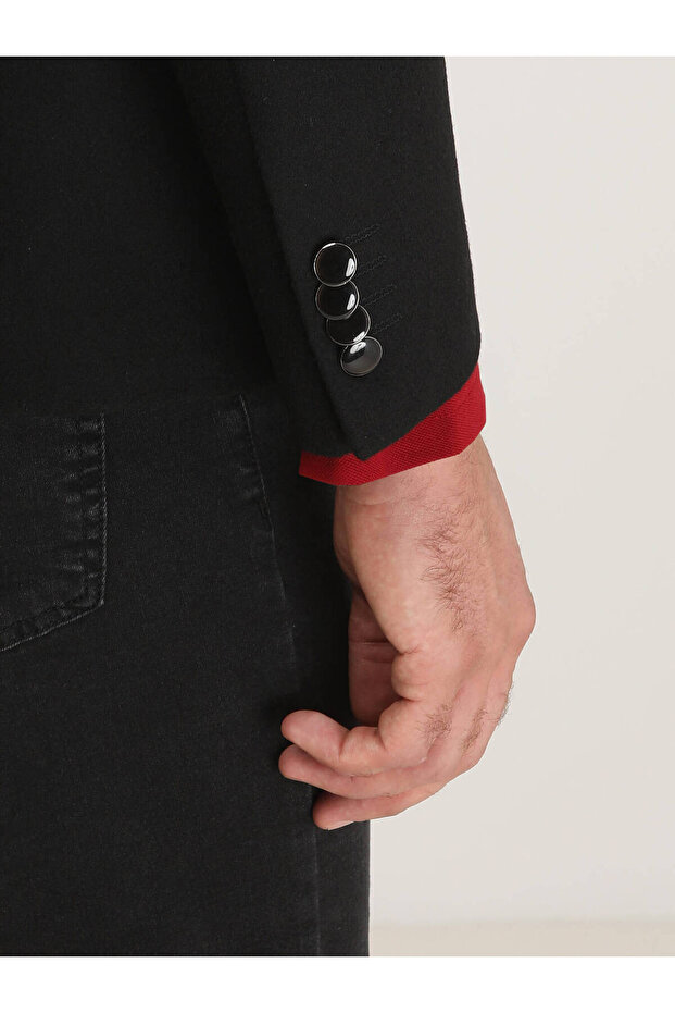 Düz Dokuma Ceket - 6
