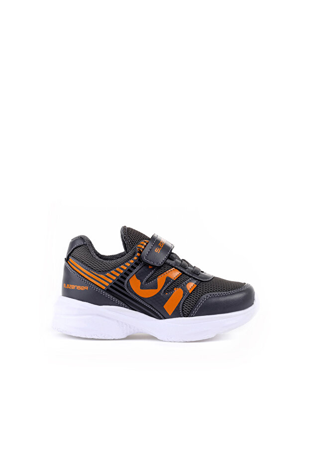 King Boy's Sneaker Shoes Dark Gray / Orange
