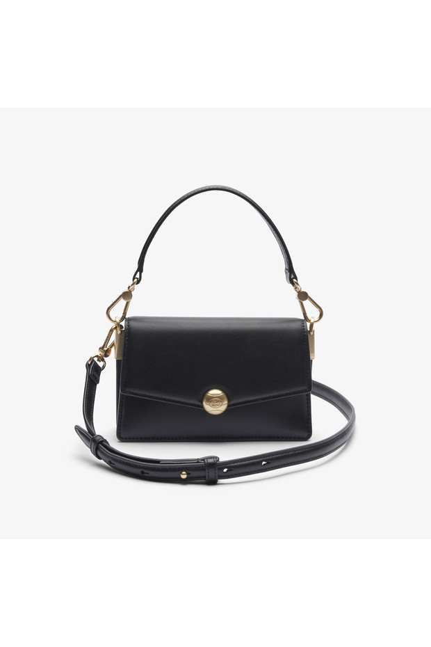 Small Tennis Bliss Women's Leather Black Shoulder Bag
