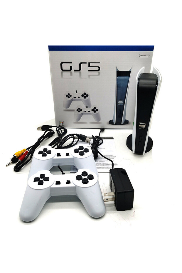 GS5 Console Game Station 5 HD Game Console with Dual Gamepad Plug & Play Video Game Built in 20 - 8