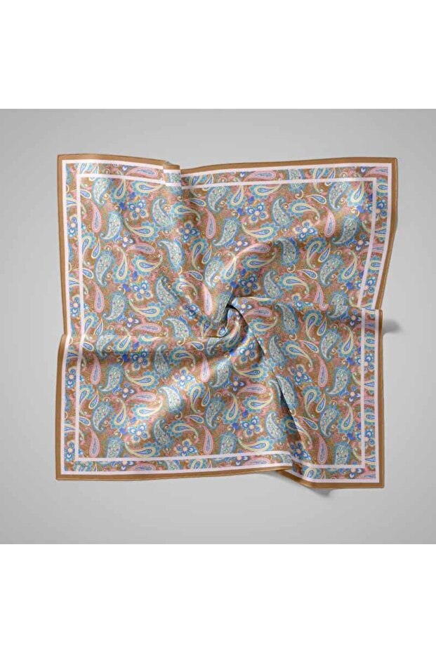 Natural Patterned Scarf - 1