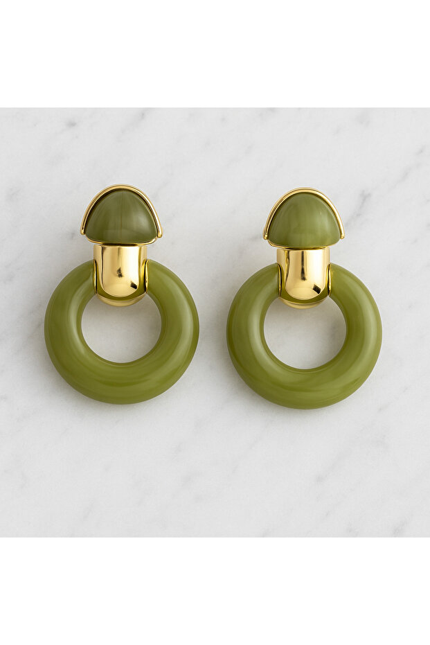 Taşlı Kadın Küpe - 2