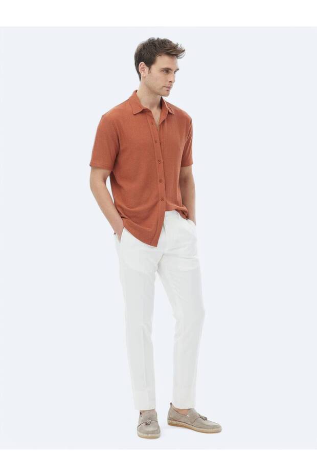 Kiremit Regular Fit Casual Gömlek - 2