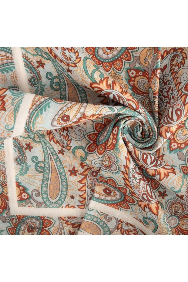 Natural Patterned Scarf - 2