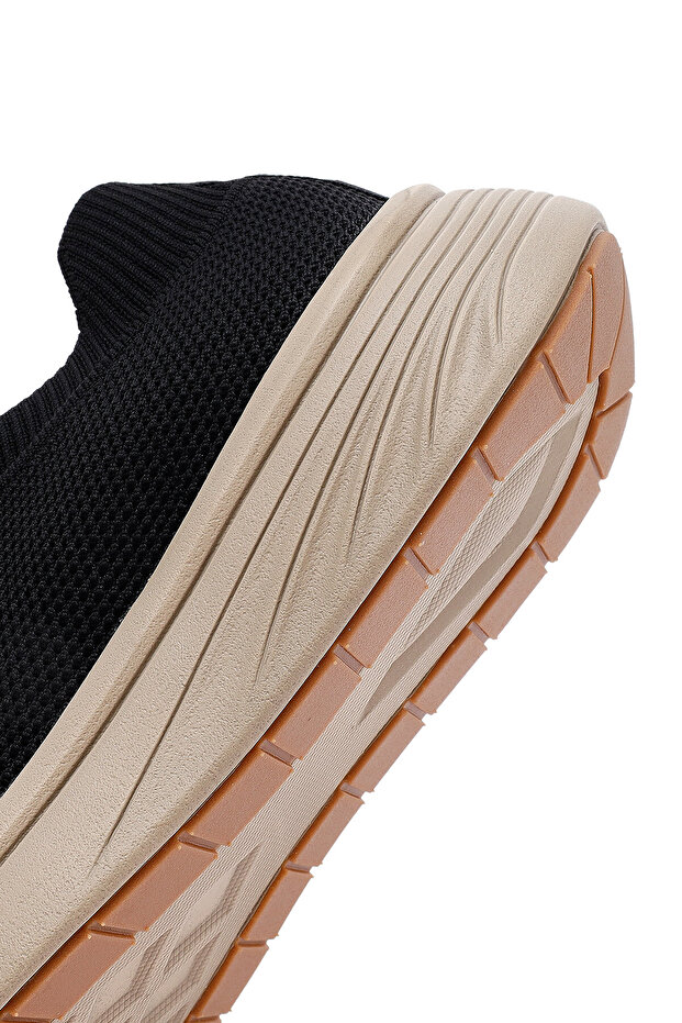 Zero Erkek Siyah Kalın Tabanlı Kumaş Sneaker 25SFD69526F - 8