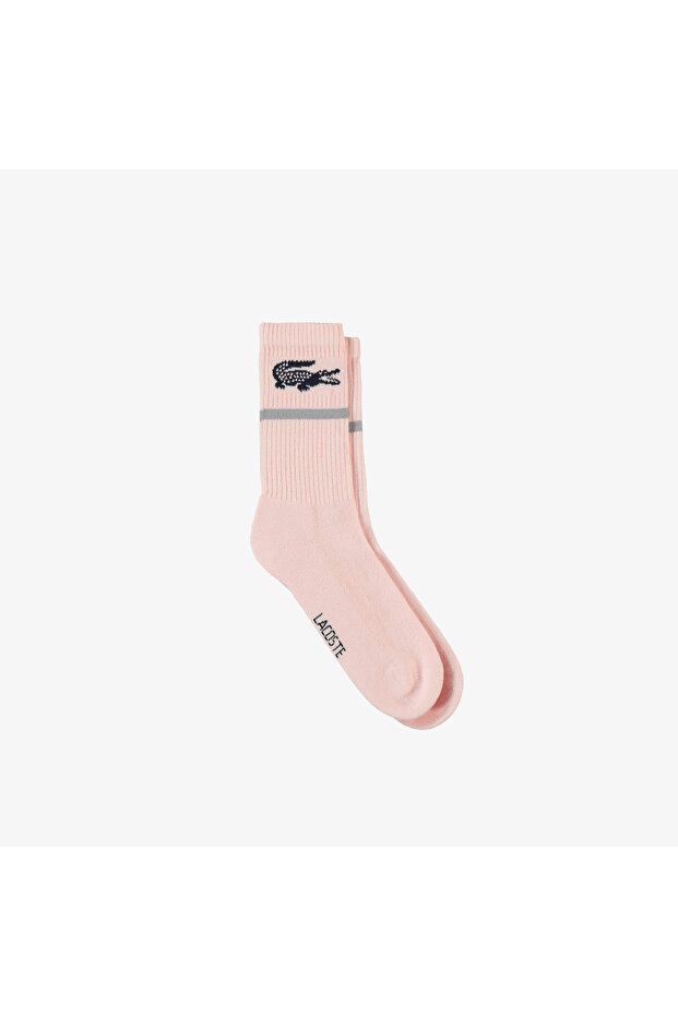 Kadın Baskılı Açık Pembe Çorap - 1