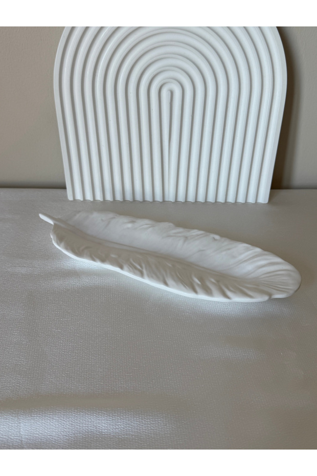 Minimalist Tüy Formunda Dekoratif Takı / Anahtar Tabağı - 2