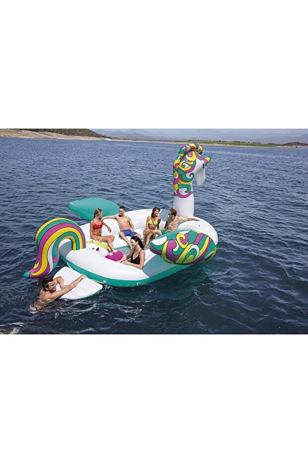 Giant Unicorn Island – 5,90 m x 4,04 m Dev Şişme Unicorn Ada - 4