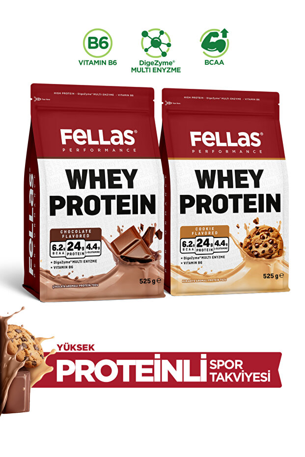 Fellas Whey Protein Tozu 2'li Deneme Paketi (525g x 2)