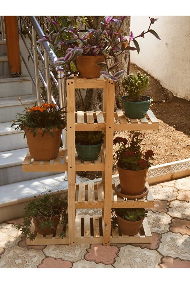 Saksılık ahşap 5 kat 100 cm - 3