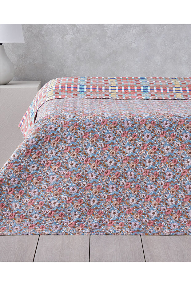 Ruby Blossom Tek Kişilik Çok Amaçlı Örtü 160x220 cm Kırmızı - 3
