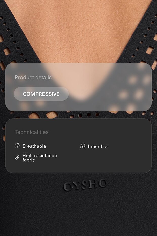 Delikli Compressive tank top - 4