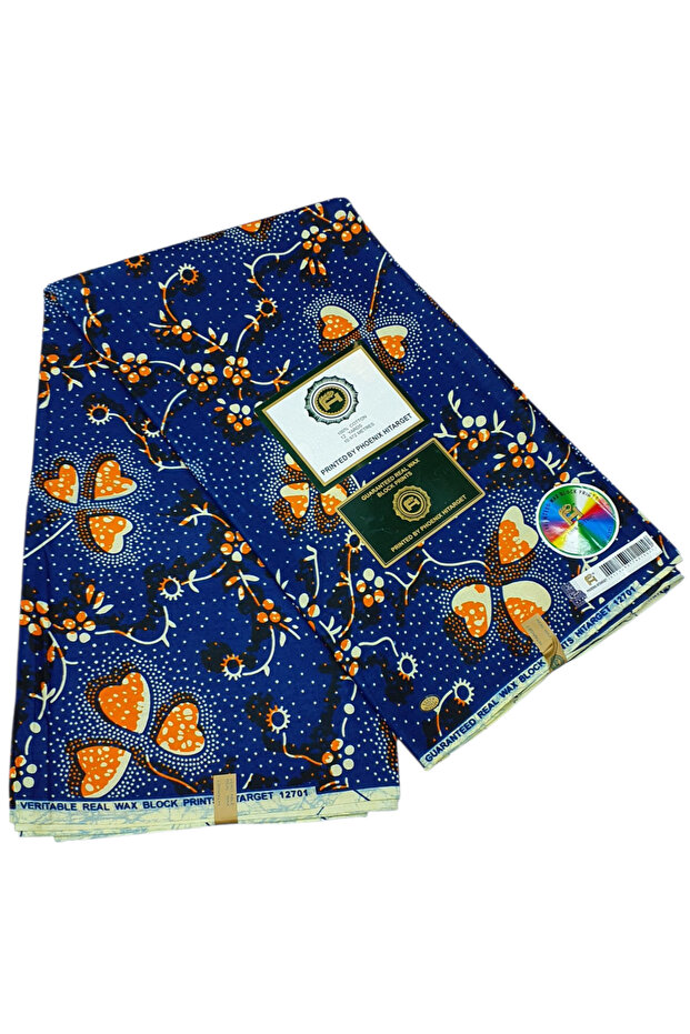 Hitarget Wax African Fabric 6 Yard Printed Wax Cloth African Ankara Fabric For Party Dress fp12701